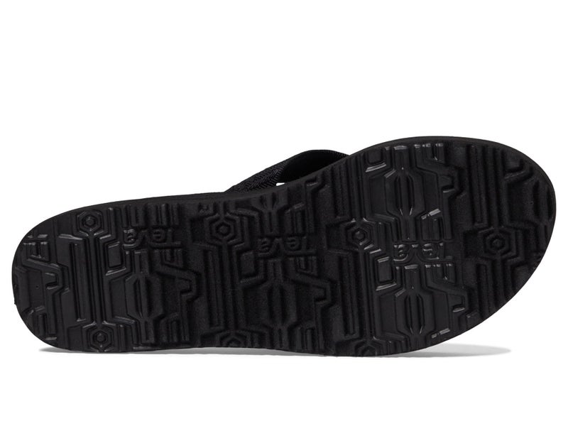 Teva womens Mush Ii-w flip flop sandals, Fronds Black, 10 US - Image 3